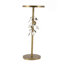 Table d'appoint ronde luxueuse avec détails botaniques