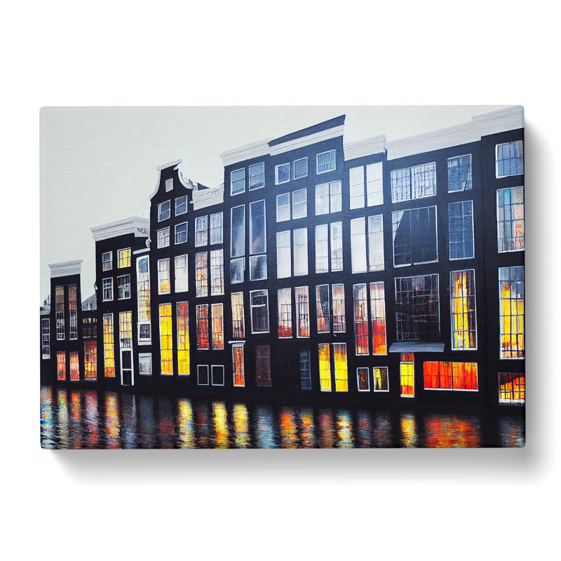 Amsterdam Architecture - Wrapped Canvas, 35cm H x 50cm W x 3cm D