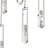 Elysian 10 LED Light Dimmable Chrome Chandelier