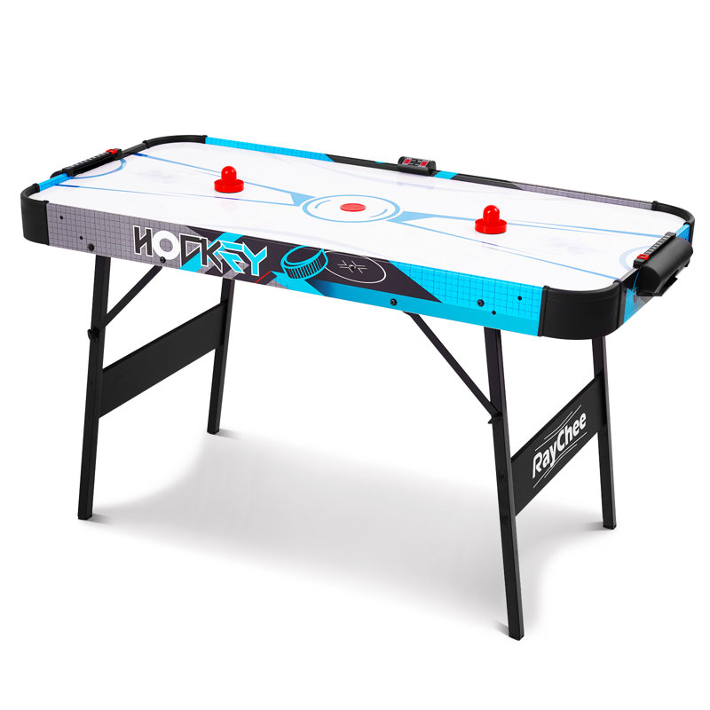 Raychee 48in Air Hockey Game Table With Stronger Motor, Digital Led Scoreboard