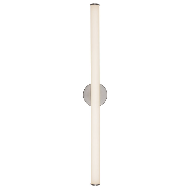 Tectra 36-in Black dimmable LED Wall Sconce, Nickel