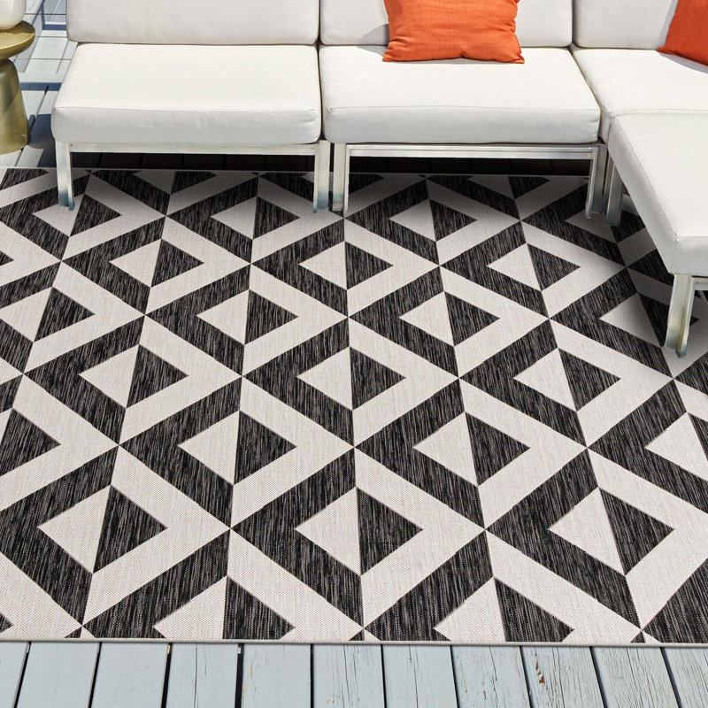 Tapis intérieur / extérieur Jill Zarin Napa, Carré 10 pi