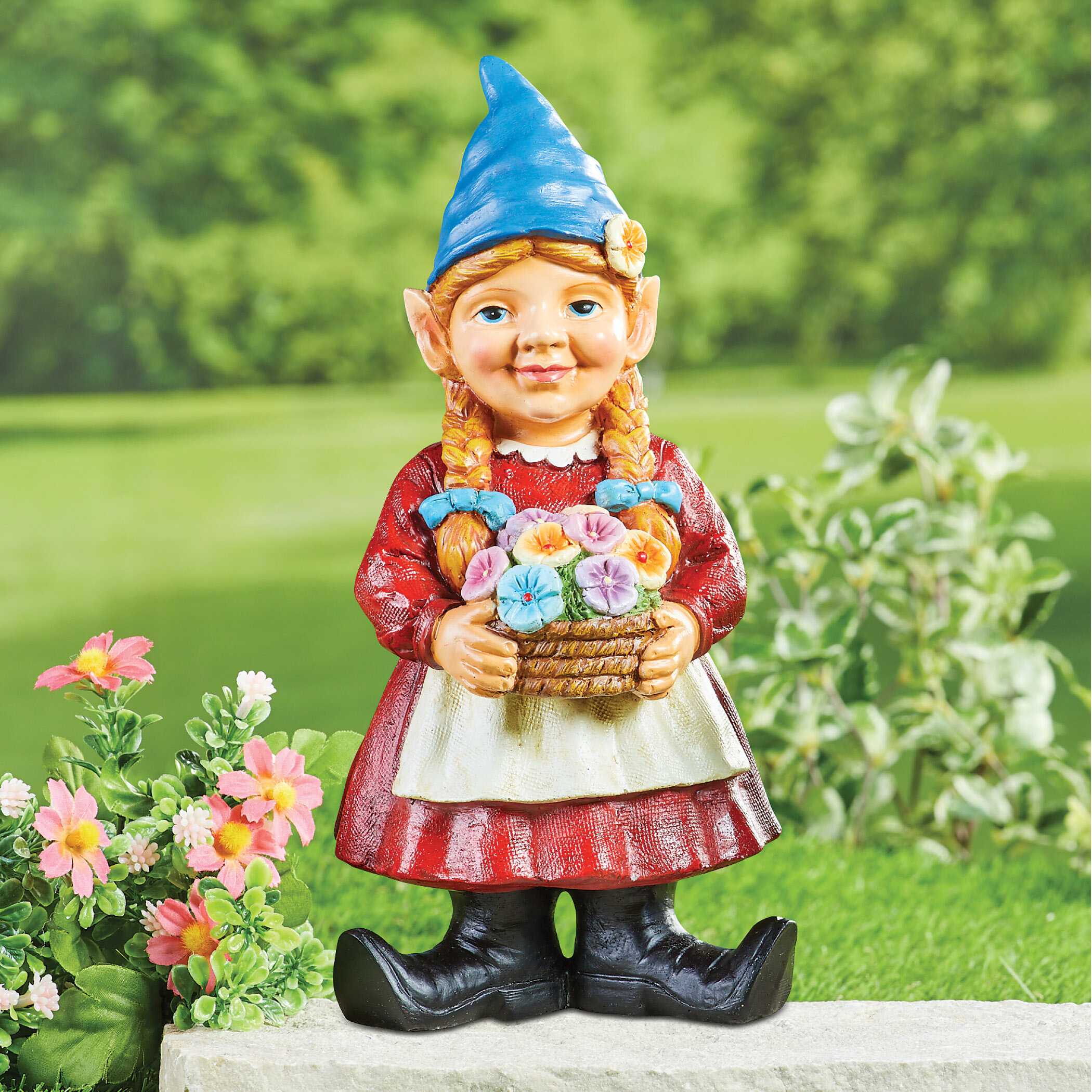 Gnomes - Set Of Four Summer Gnomes Fantasy Figure Garden Ornament Home Decor  Elf Joke Present Novelty Gift Comical – Prezents