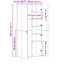 Highboard 80 X 35 X 180 Cm Engineered Wood-247855026
