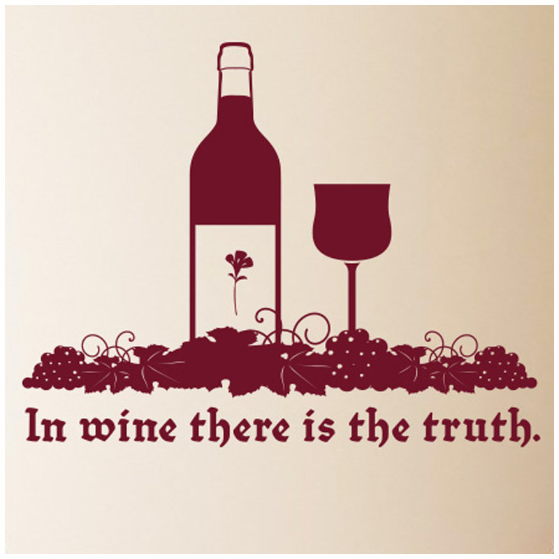 Food & Beverage Wall Decal, Large, Burgundy