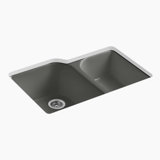 Executive Chef™ 33" L x 22" W Undermount Kitchen Sink with 4 Oversize Faucet Holes