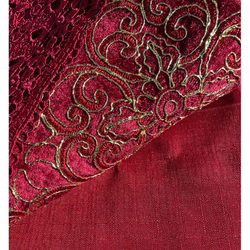 Jamarra Kitchen Curtain, Red