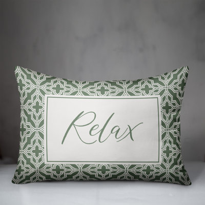 Relax Quatrefoils Outdoor Rectangular Pillow Cover and Insert