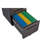 Office 3 Drawer Mobile File Cabinet, Lockable 5 Wheel Tilting, Stores Legal/Letter/A4 Files, Waterproof -Proof, Black Finish With Tilting Design, Lockable, Holds-927202207