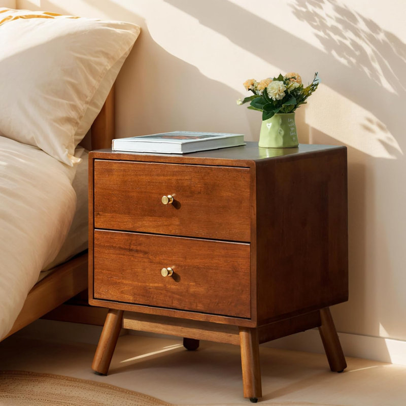 Solid Wood Bedside Table