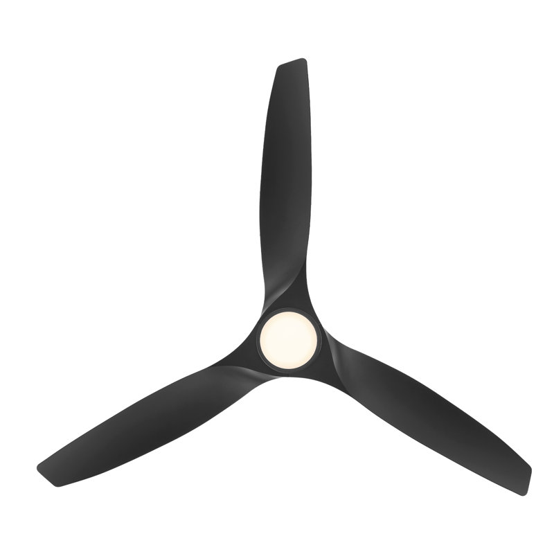 Skylark 3 - Blade Indoor/Outdoor Smart Ceiling Fan with Adjustable CCT 2700K-3000K-4000K-5000K LED Light Kit and Remote Control Included, Works With Alexa and iOS or Android App