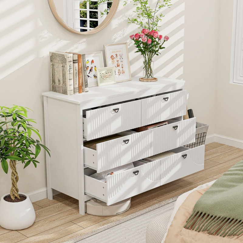 106cm W 6 - Drawer Chest of Drawers