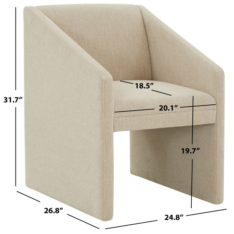 Fauteuil Dimeo, Lin beige