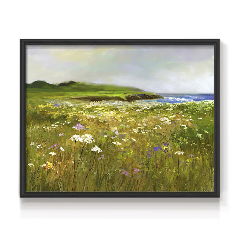 Montara Bluff - impression encadrée - réaménageable, H 8 po x l 10 po, Noir, noir, noir, noir