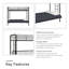 Lit superposé simple en futon Hinerman par Viv + Rae ™-21189166