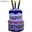 Décoration de fête gonflable, gâteau d'anniversaire, 4 pi