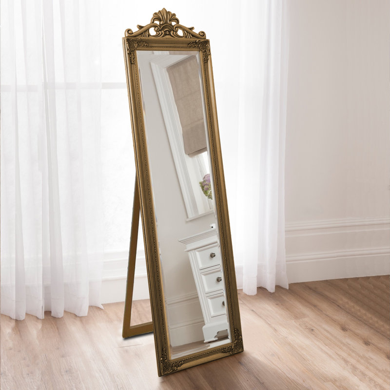 Cheval Mirror 45cm x 170cm, Gold