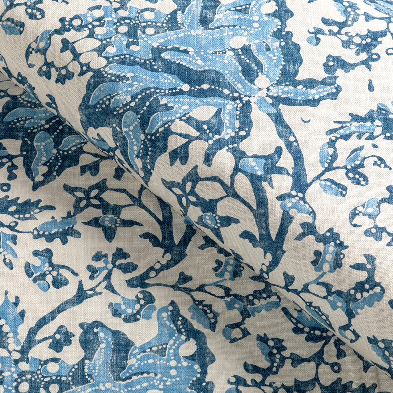 Manoir Weymouth Cotton Blend Performance Fabric, Indigo