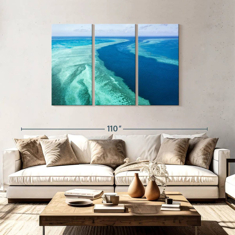 Alvord Great Barrier Reef, 48" H x 74" W