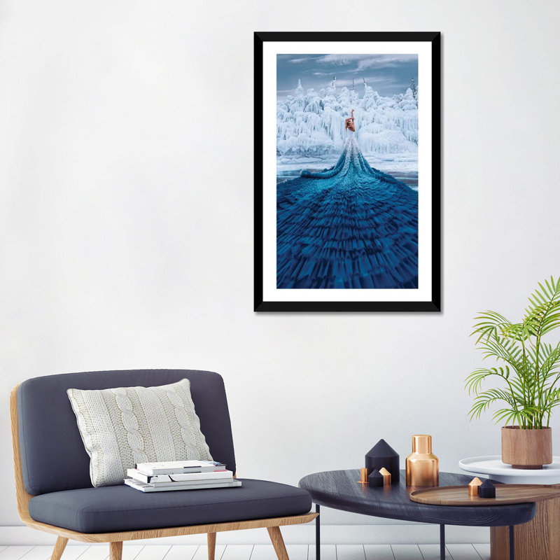 « Baikalient » par Hobopeeba-reproduction de photo, Blanc, H 32 po x l 24 po x P 1 po, Papier encadré noir