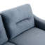 Canapé modulaire polyvalent en velours gris pour la chambre à coucher - 2 sièges, coussins épais et amovibles de 2 po pour les bureaux à domicile et les salons-121047536