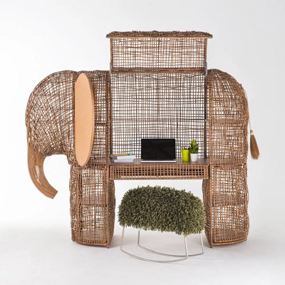 Babar Wood Armoire Desk