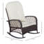 Chaise berçante en osier pour l'extérieur Outsunny-1921807130