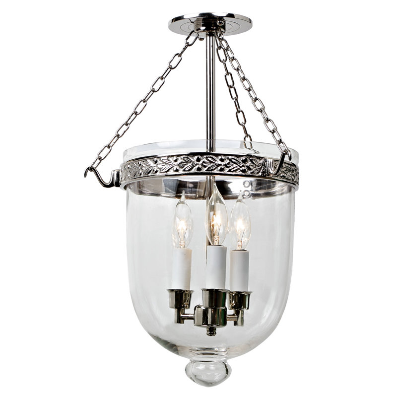 Geralynn Glass Semi Flush Mount