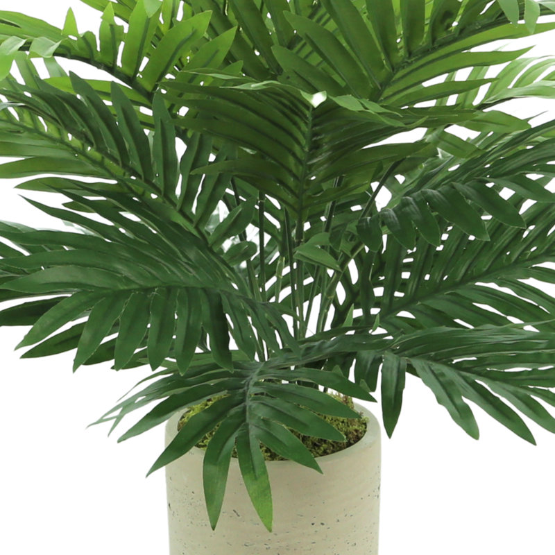 Palmier artificiel en pot 16 po Areca, Beige