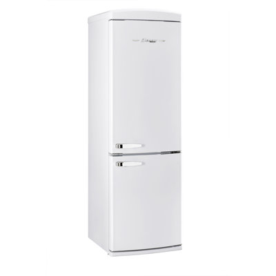 Classic Retro 24 In 12 Cu.ft Bottom Mount Fridge Auto Defrost, Energy Star Certified, Counter Depth -  Unique Appliances, UGP-340L W AC