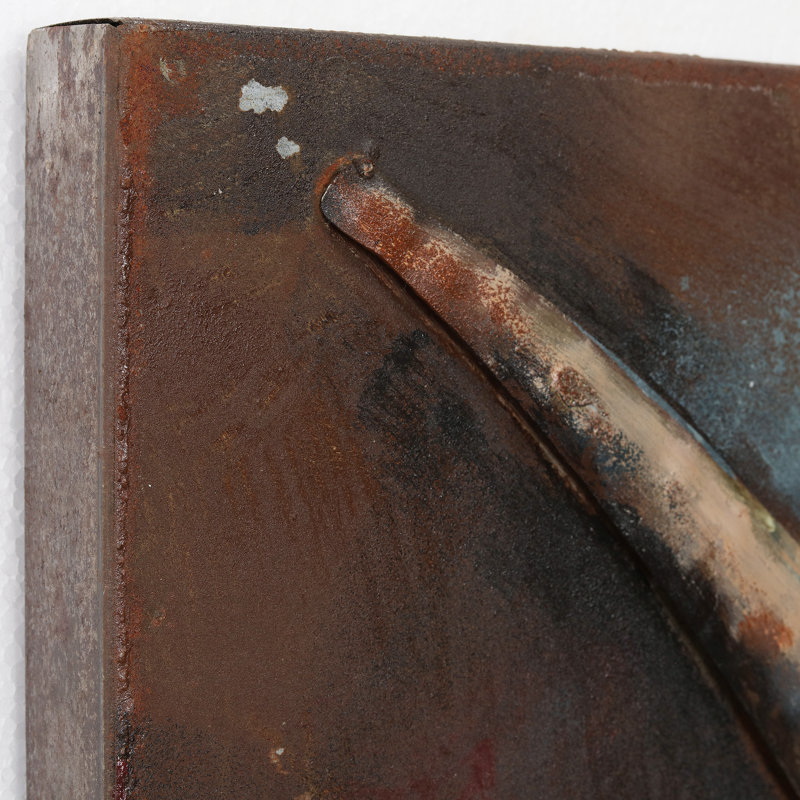«Long Horn», reproduction d'art sur métal