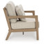 Causeuse d'extérieur avec coussin Frankie