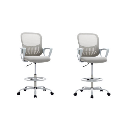 Ergonomic Drafting Chair Tall Office Chair With Adjustable Footrest Ring