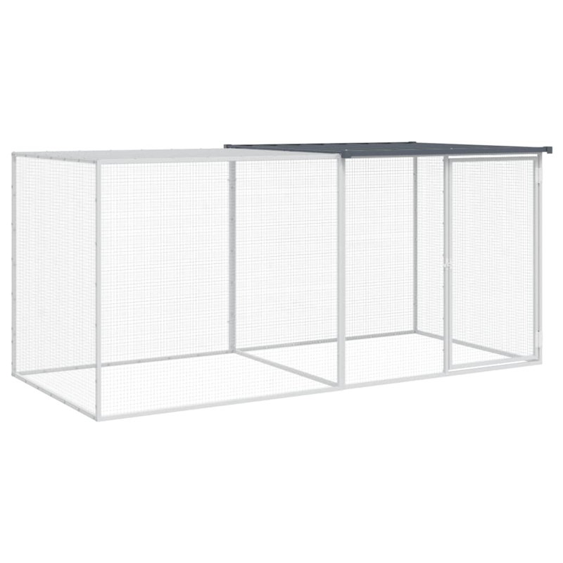 Jeffersonville Chicken Coop, 90cm H x 203cm W x 98cm D, Anthracite