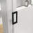 60 In. W X 76 In. H Single Sliding Frameless Shower Door/Enclosure In Matte Black Finish With Clear Glass-122790646
