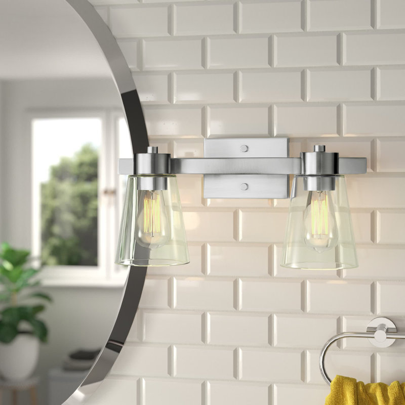 Fairendale Vanity Light, Clear, Gold