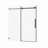 60" W X 72" H Sliding Shower Door, Frameless Sleek Glass Shower Door, 1/4" (6Mm) Thick Tempered Clear Glass With Easy-Clean Coating, Stainless Steel Hardware-123404343