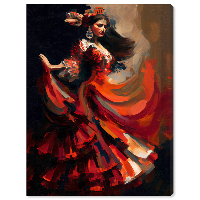 «Dancer II Canvas» par Art Remedy, Toile tendue, H 20 po x l 16 po