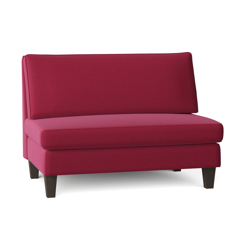 Causeuse Valerie, Fuchsia Tess, Naturel