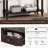 Daisy Series Console Table Traditional Design with Two Drawers and Bottom Shelf-1154262240