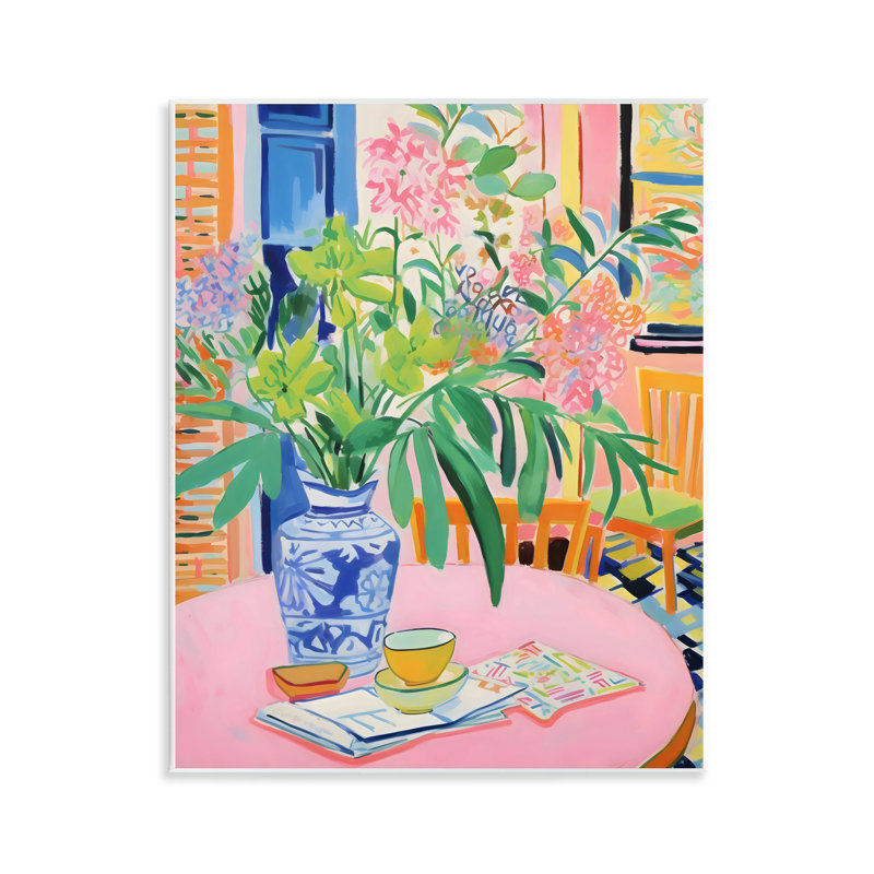 Fleurs sur table, plaque murale, design par Creative Studio