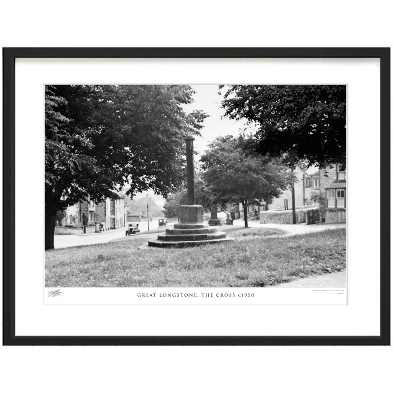 Great Longstone, The Cross C1950 - Single Picture Frame Print, 40cm H x 50cm W x 2.3cm D