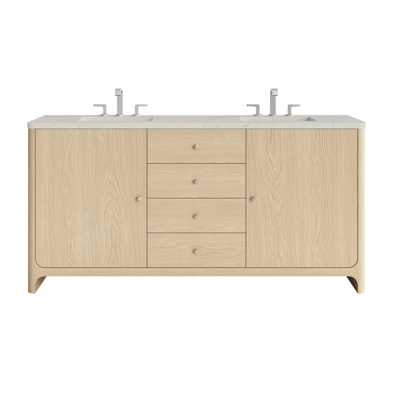 Gracyn 71.75'' W Double Vanity, Coastal Driftwood, Siberian