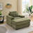 Kothan 44" Deep Seat Single Corduroy Sofa With Ottoman-110945468