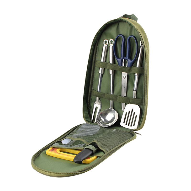 Ensemble d'ustensiles de cuisine pour l'extérieur, Green