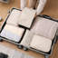 Emballage de cubes 8 pièces, sacs de rangement en maille respirants, organisateurs d'emballage, ensemble de sacs de voyage essentiels durables, organisateurs de voyage, sac à cosmétiques, noir-345106648