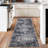 Area Rug Living Room Rugs Indoor Soft Fluffy Rug Abstract Carpet for Bedroom Kitchen Dining Room Floor Washable Plush Throw Large Accent Rug Home Office Nursery Decor Navy 2*6ft(61*183cm)-129906545