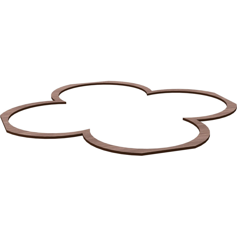 Panneaux muraux Woodall (paquet de 1), Noyer, H 33 po x l 33 po x P 0,375 po