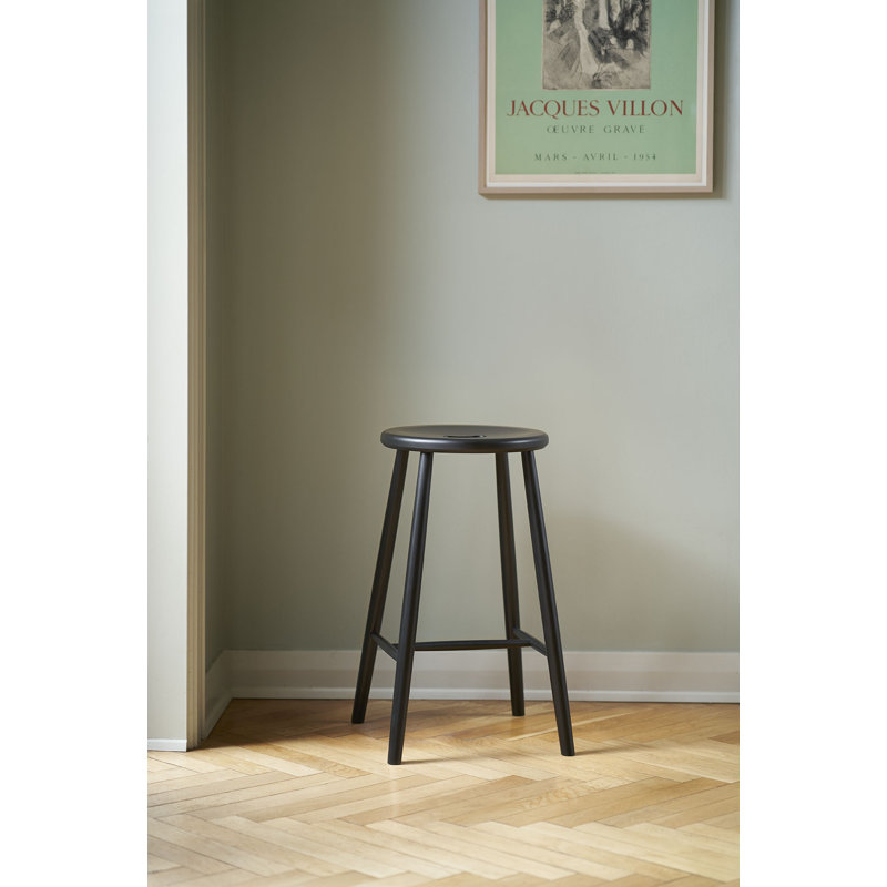 J27 by Børge Mogensen, Jet Black, Counter Stool (25.59" Seat Height)