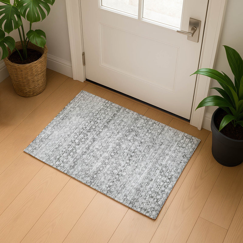 Premium Machine Washable Bucz AMF1747 Stripe Rug, Rectangle 1'8" x 2'6"